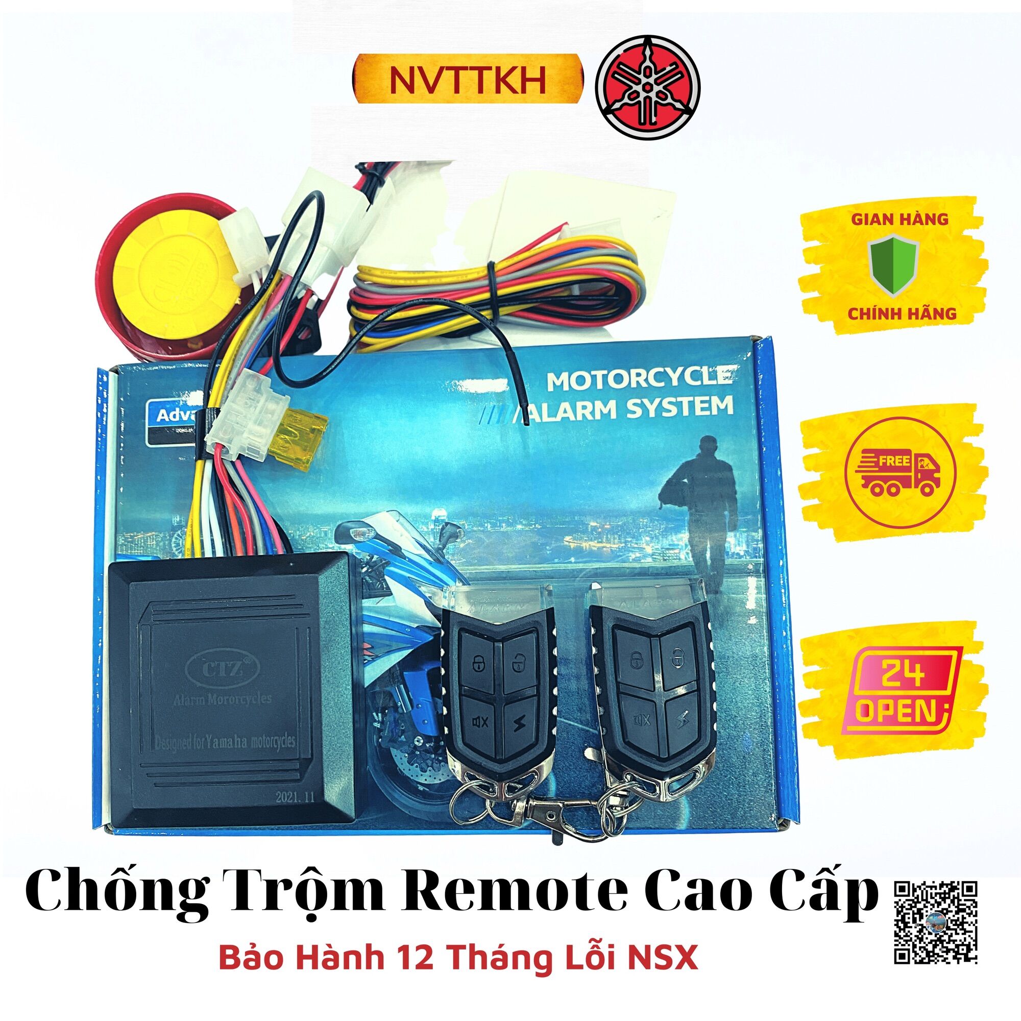 [ V3 ] Bộ khóa chống trộm 2 remote Ferry Yamaha