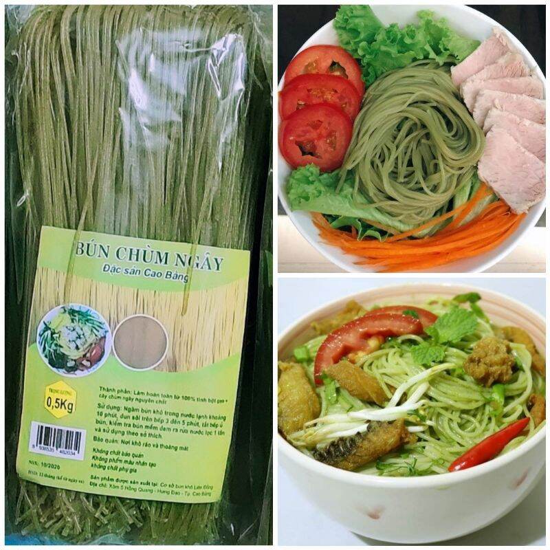 Healthy - bún khô chùm ngây 500g. bún khô cao bằng