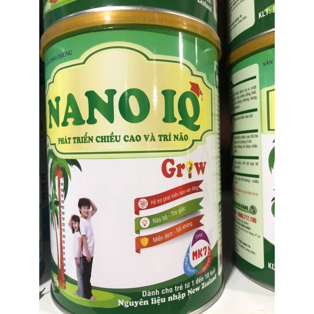 Sữa Nano IQ Grow chiều cao 900g