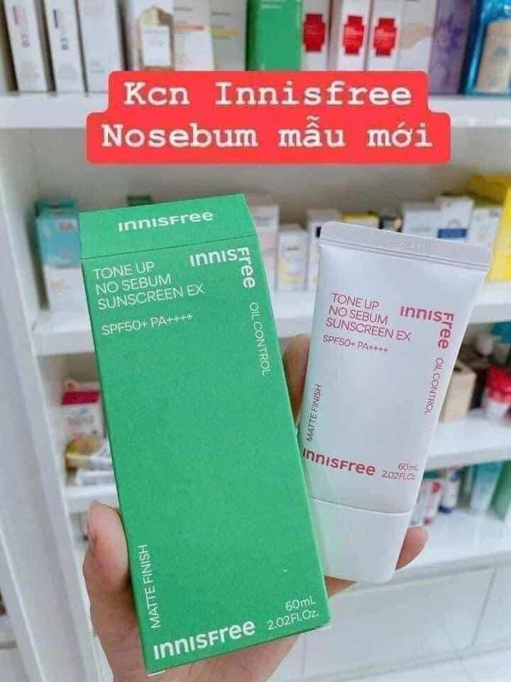 Chống Nắng Kiềm Dầu và Nâng Tông Da Innisfree Mẫu Mới