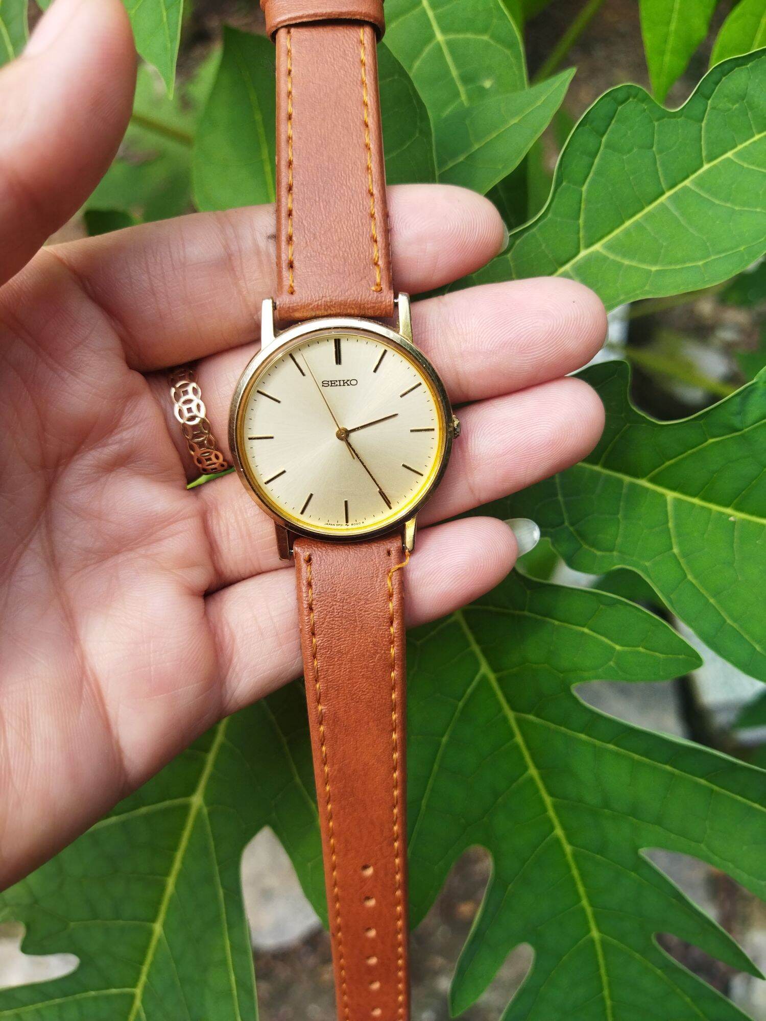 Đồng hồ Nam giá rẻ ,dây da thương hiệu Seiko