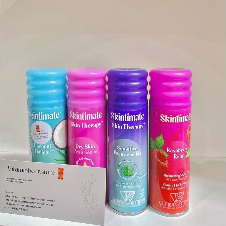 Bọt Cạo Lông Skintimate Moisturizing Shave Gel 198g