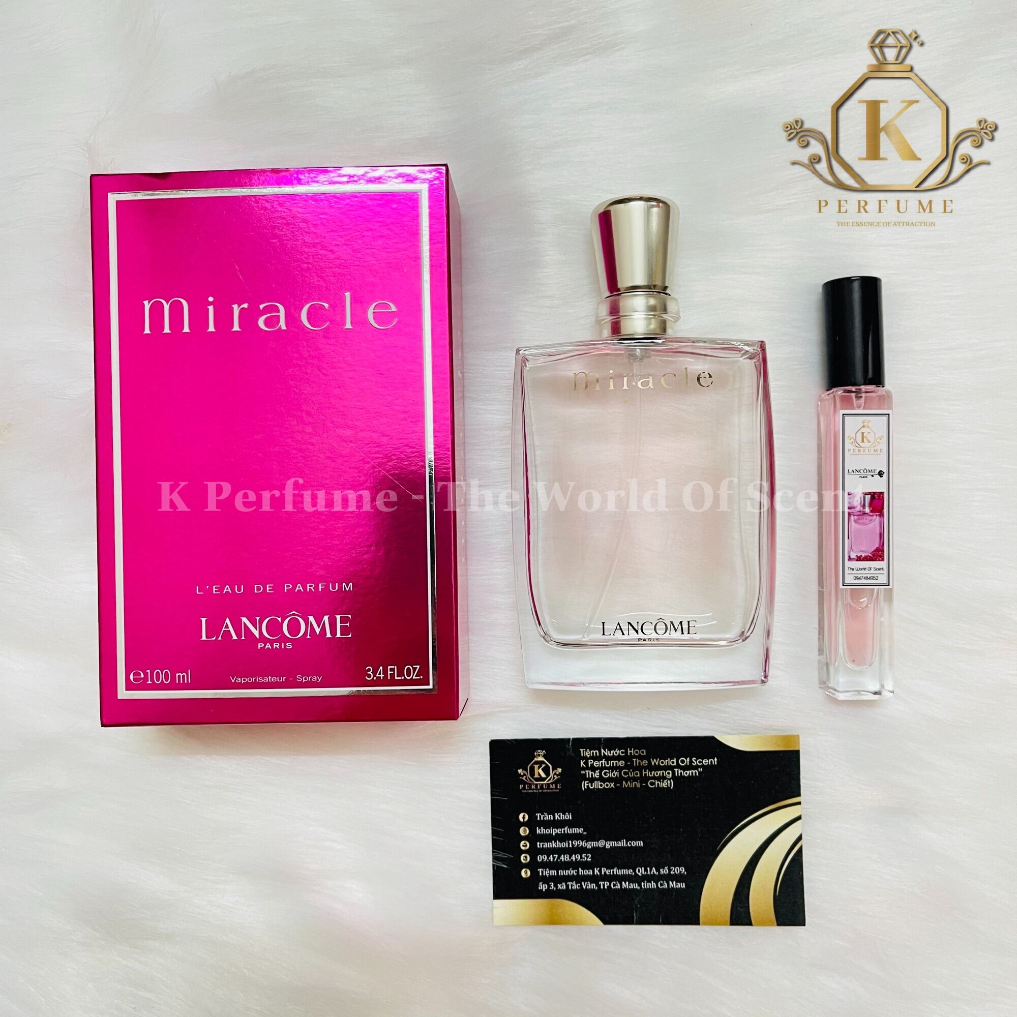 [K - Perfume Chính Hãng] Nước Hoa Nữ Chiết 5Ml 10Ml 20Ml - Lancome Miracle