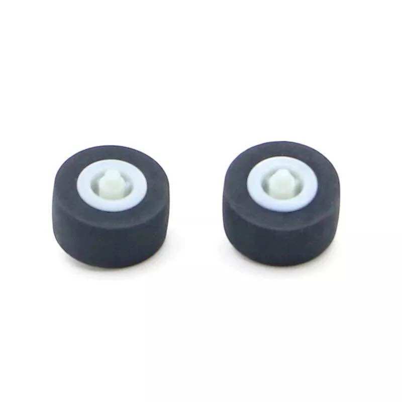 2 Bánh tì cao su đài casstte cỡ trung,10mm trục liền