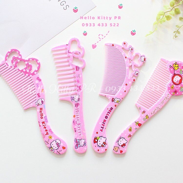 Lược chải tóc Hello Kitty nhựa dày