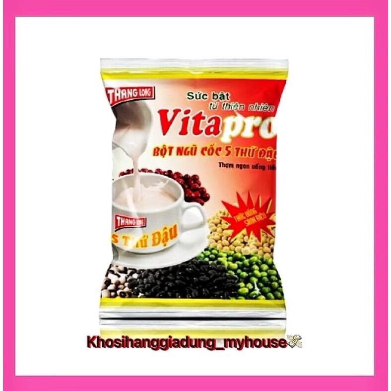 Bột ngũ cốc 5 thứ đậu bột Vitapro có đường bịch 400G bột đậu nành bột gạo