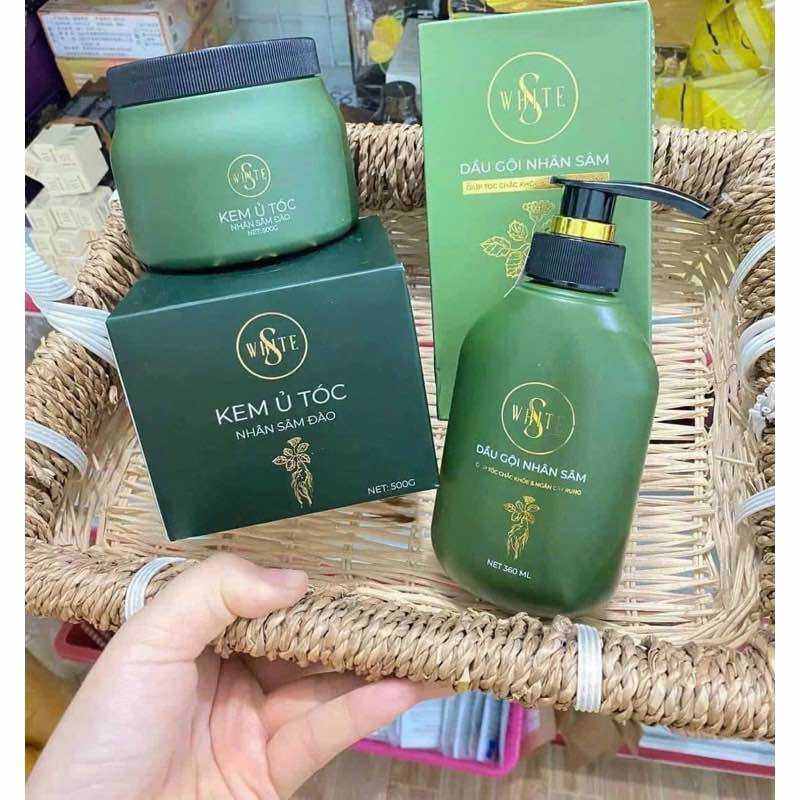 Bộ Dầu Gội - Kem Ủ Tóc Nhân Sâm Đào Chính Hãng