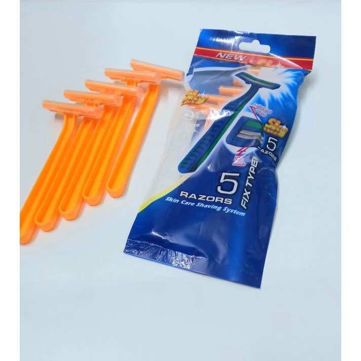 Combo 5 cây dao cạo râu 2 lưỡi Razors