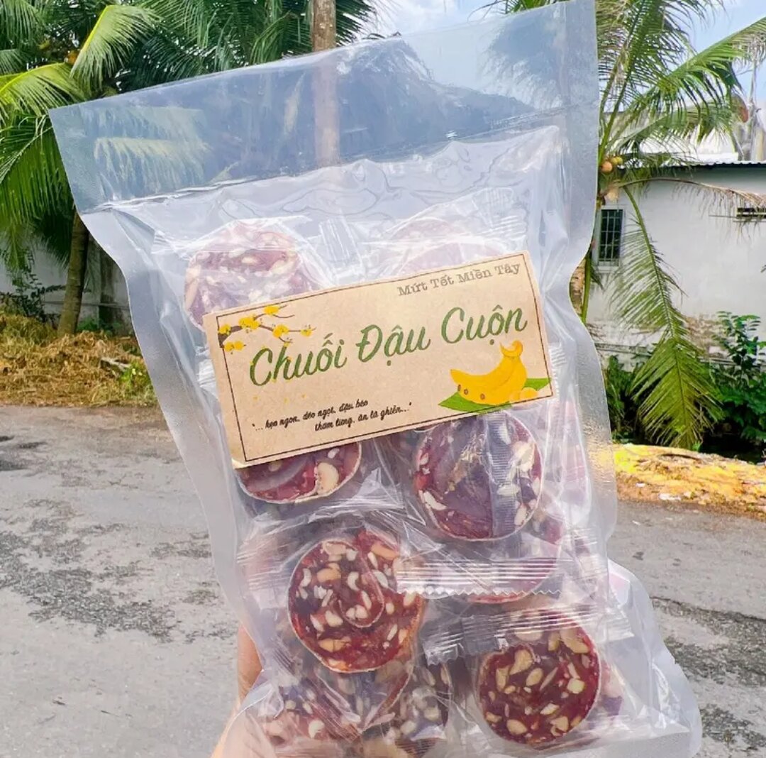 compo cho khách 3kg KẸO CHUỐI CUỘN