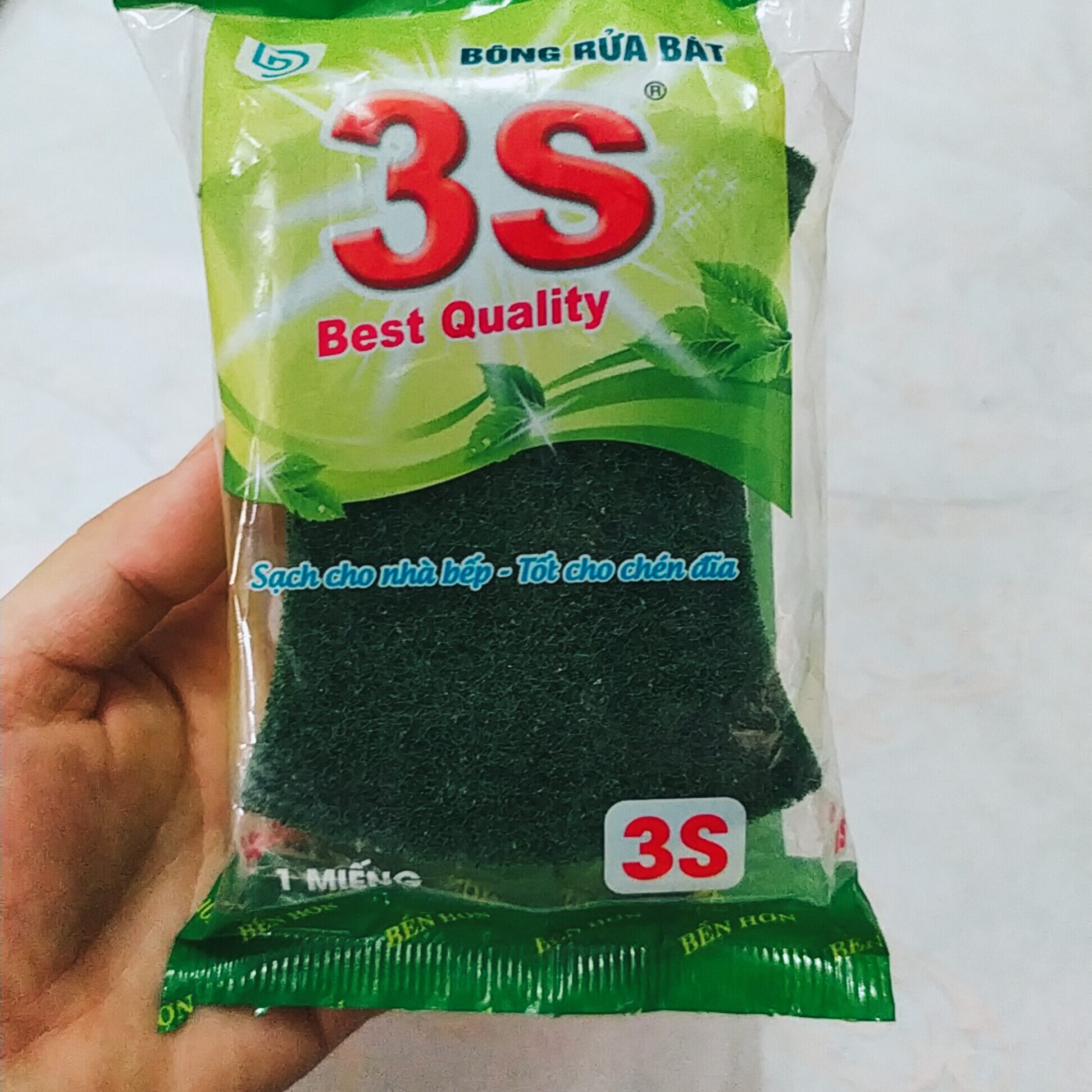 MIẾNG RỬA CHÉN 3S - BỌT BIỂN RỬA CHÉN