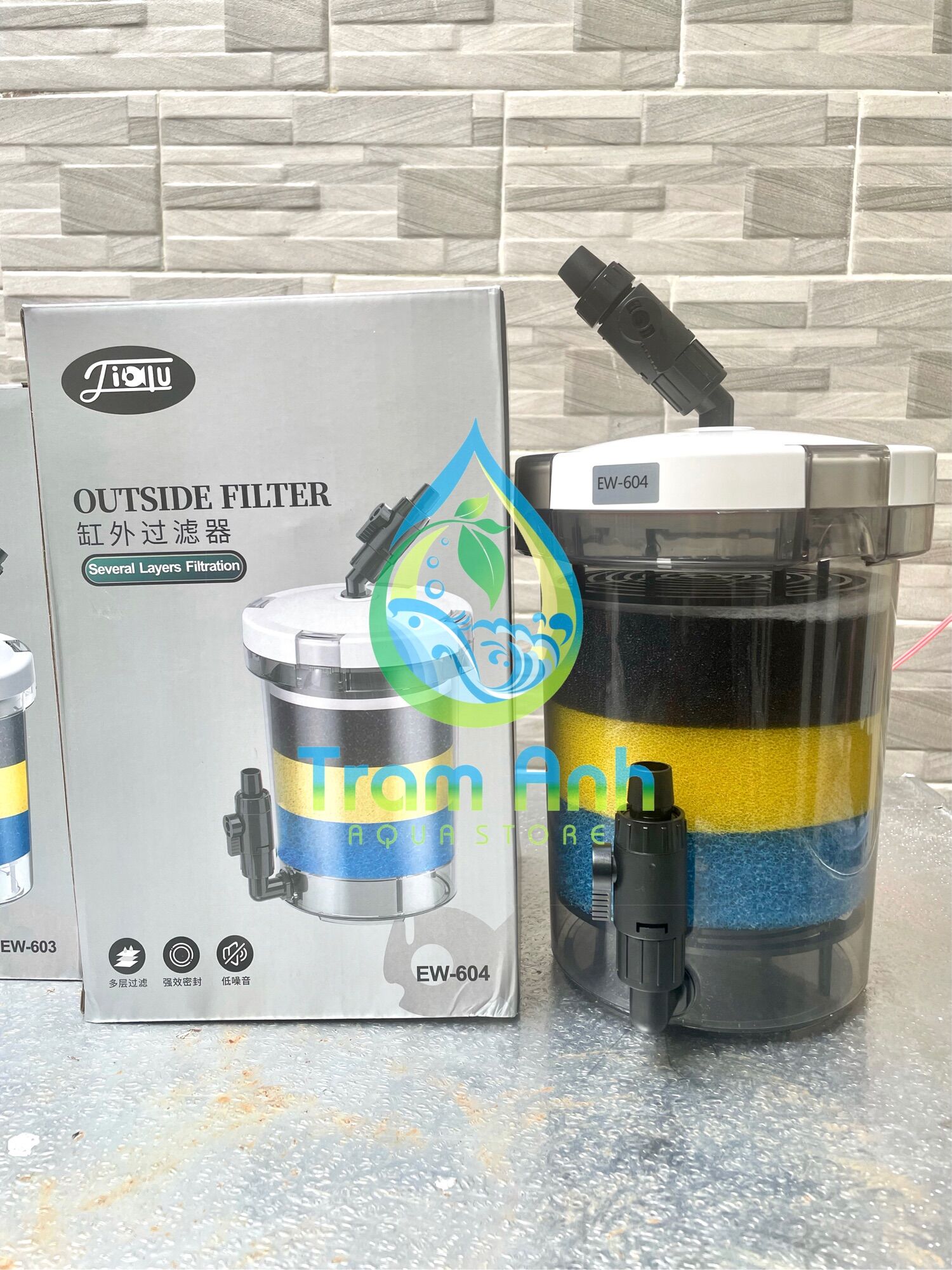 Lọc phụ EW-603 / EW-604 trong suốt, Lọc phụ bể cá