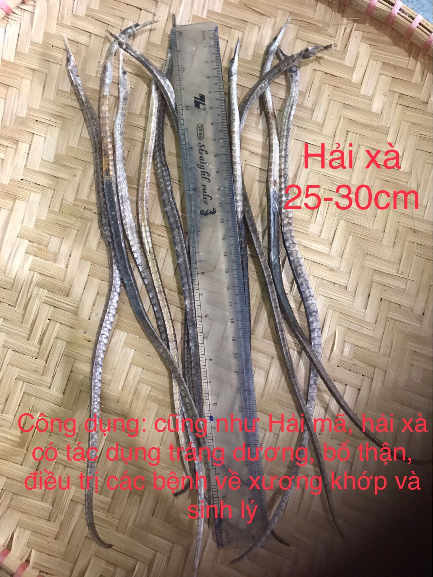 Cá hảixà khô 25-30 cm 90k/10 con
