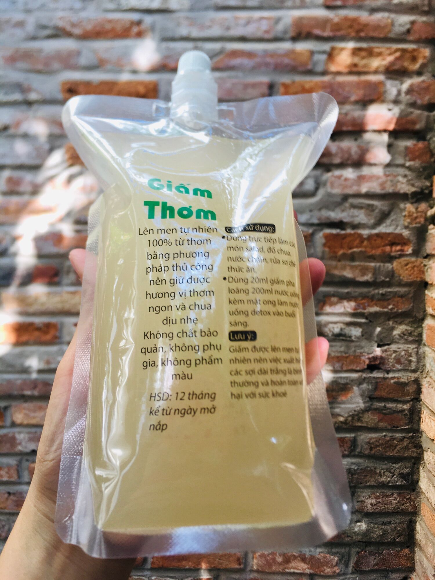 Giấm thơm hữu cơ Pineapple Vinegar lên men tự nhiên 500ml