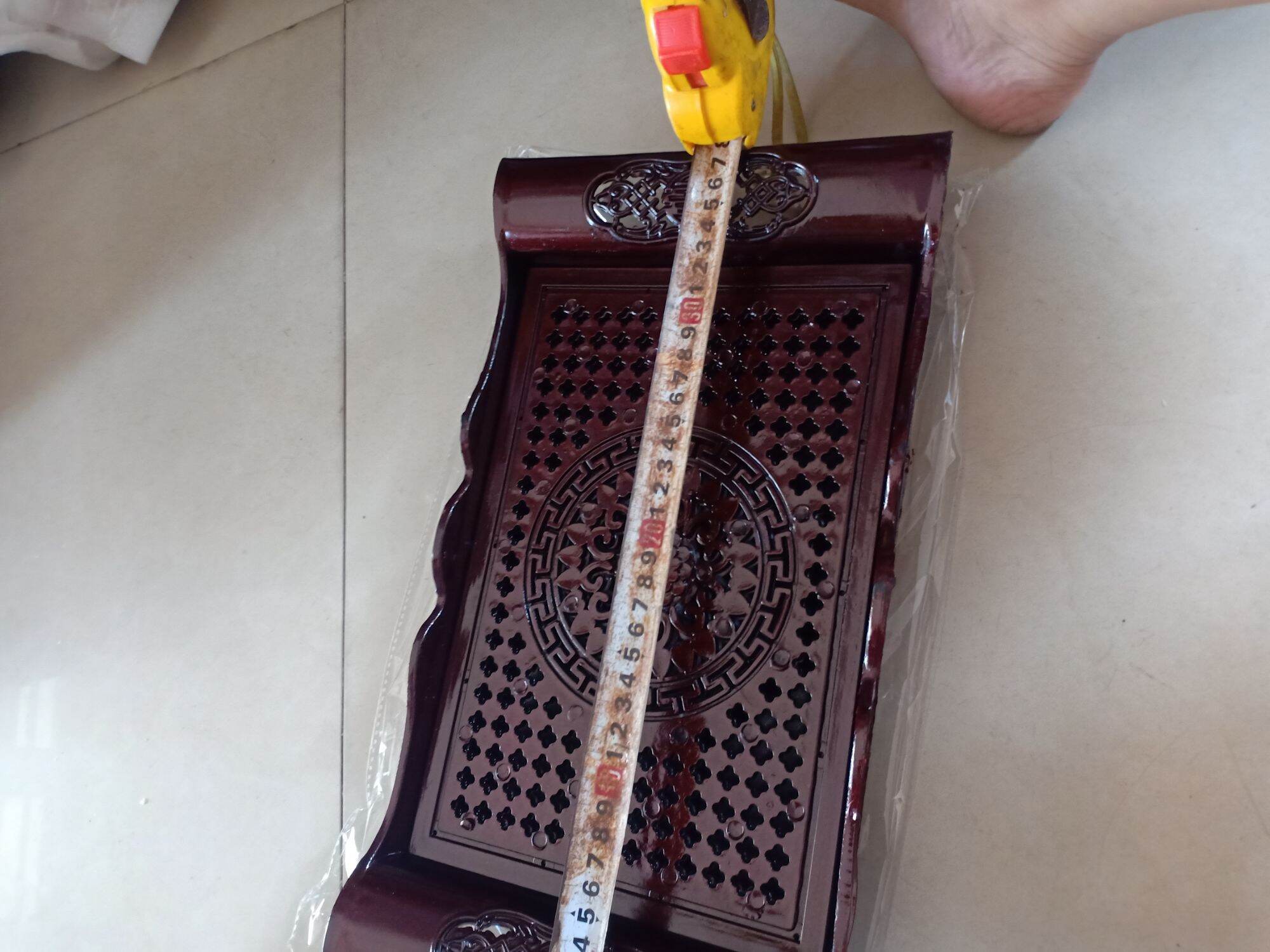 Khay trà nhựa giả gỗ (1c)21_38cm