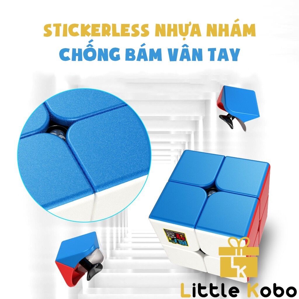 [HCM]Rubik 2x2 Stickerless MoYu MeiLong MFJS Rubik 2 Tầng