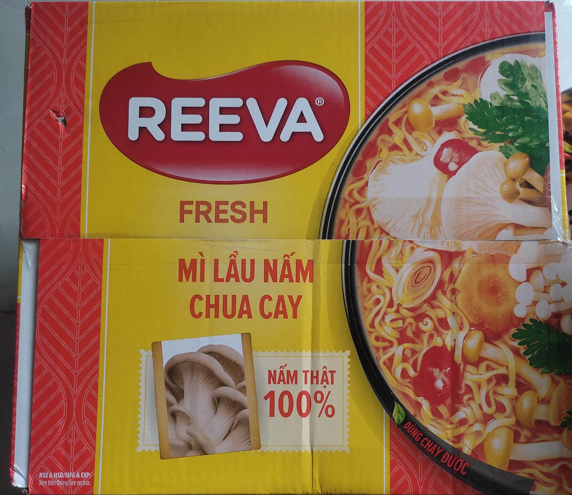 Combo 10 gói _Mì Lẩu Nấm Chua Cay Reeva