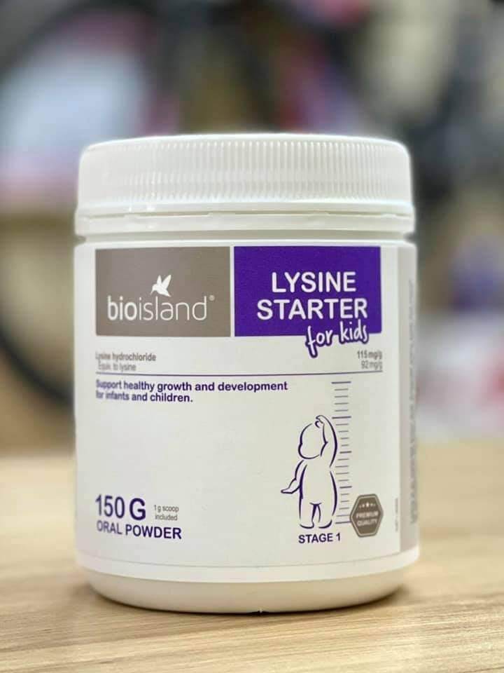 Bột lysine bioisland tăng trưởng chiều cao cho bé
