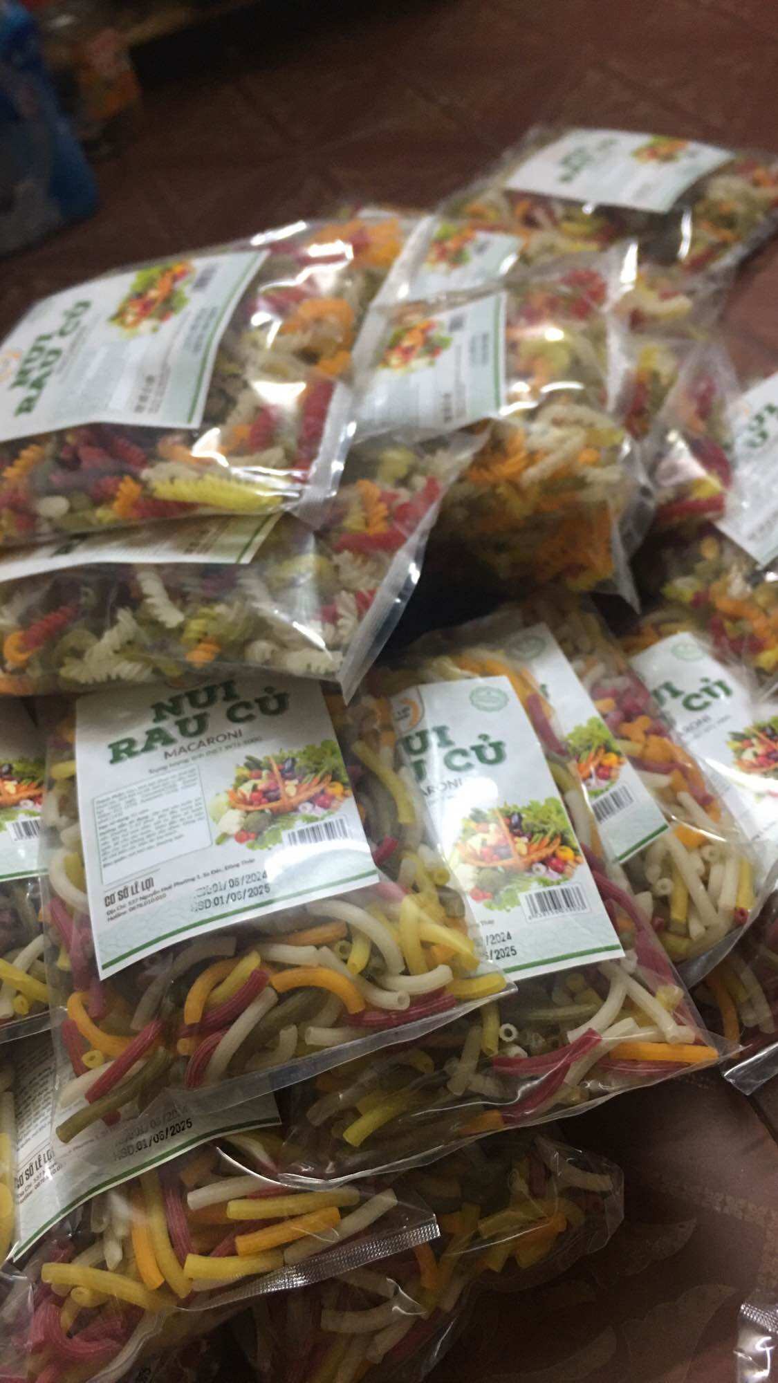 Nui ống rau củ 500g