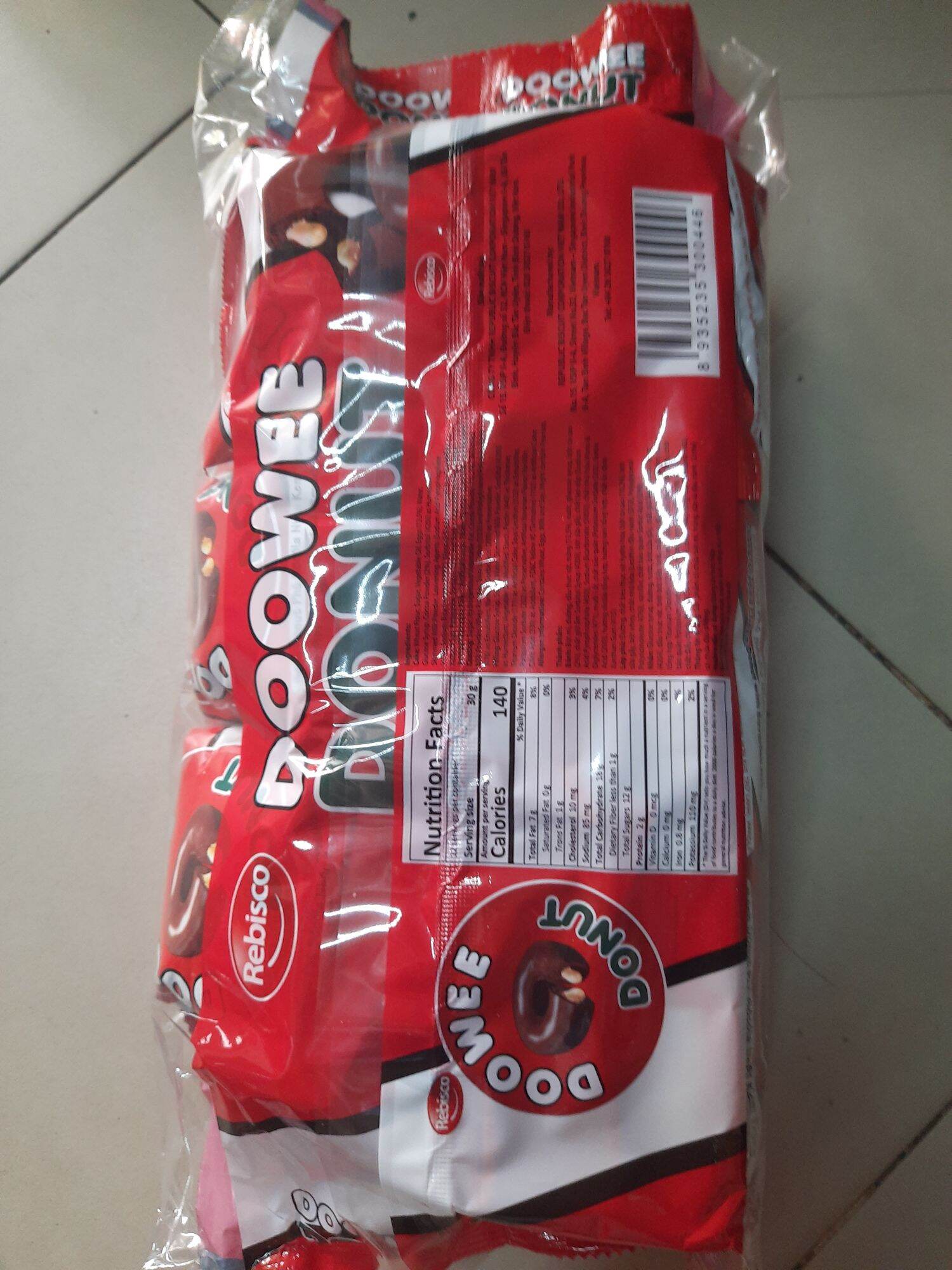 Bánh donut Doowee socola Túi 360g 12 cái