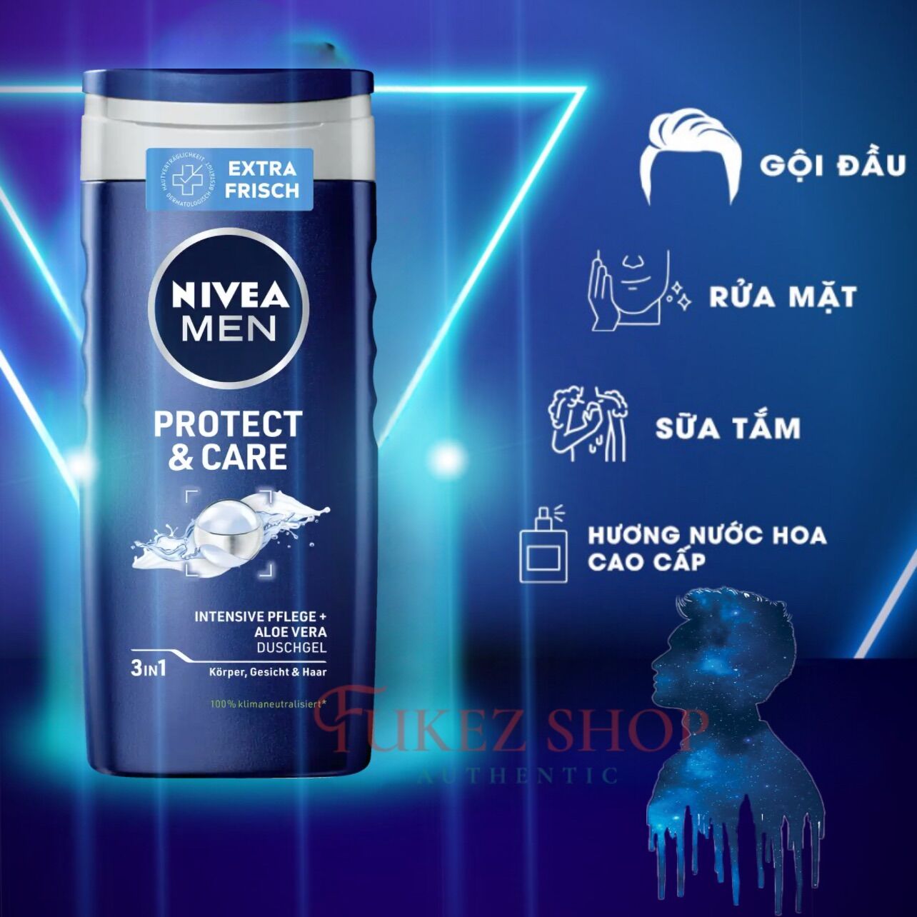 Chăm sóc cơ thể cho phái mạnh Nivea Men Đức