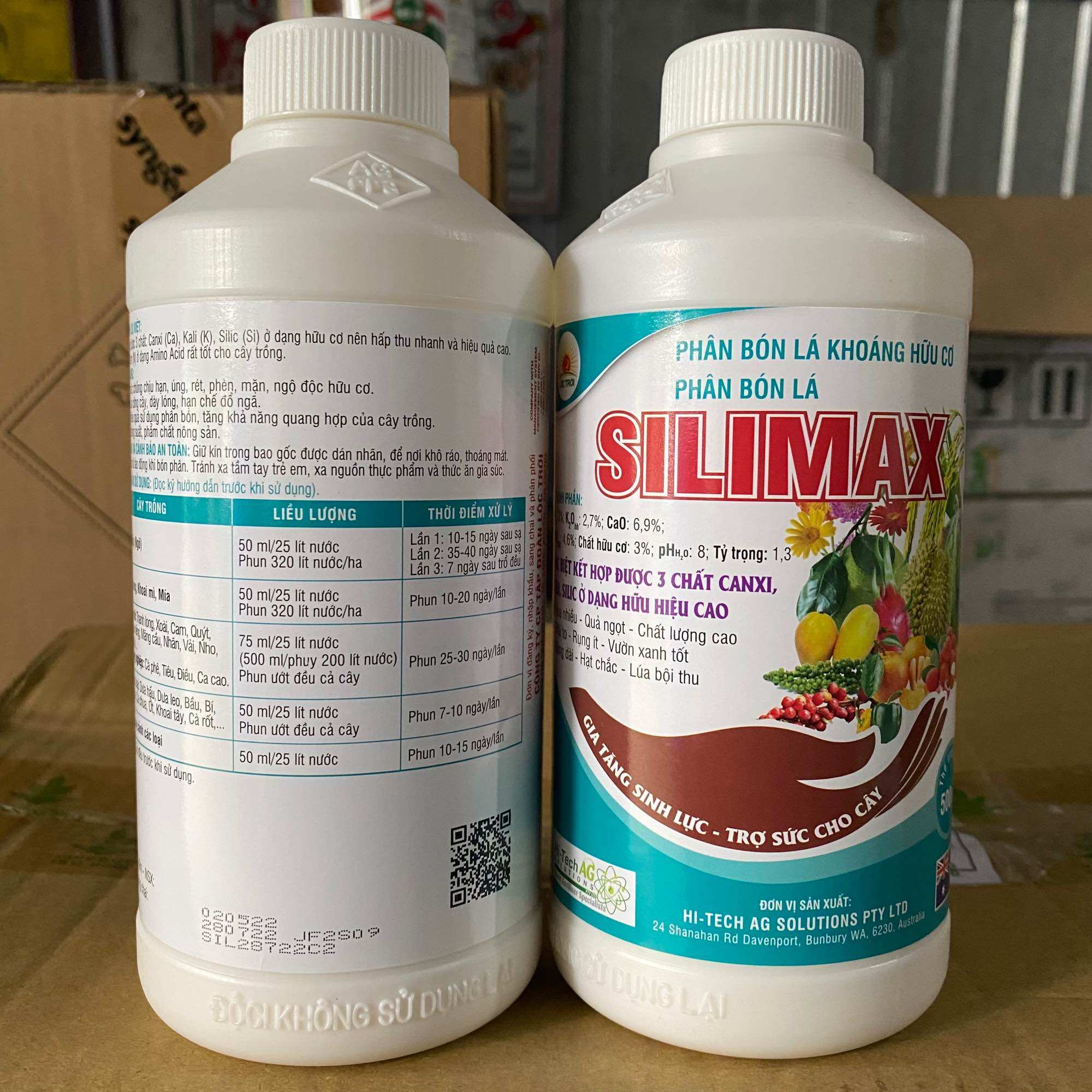 [ Hàng chính hãng Lộc Trời ] Phân bón lá hữu cơ SILIMAX chai 500ml
