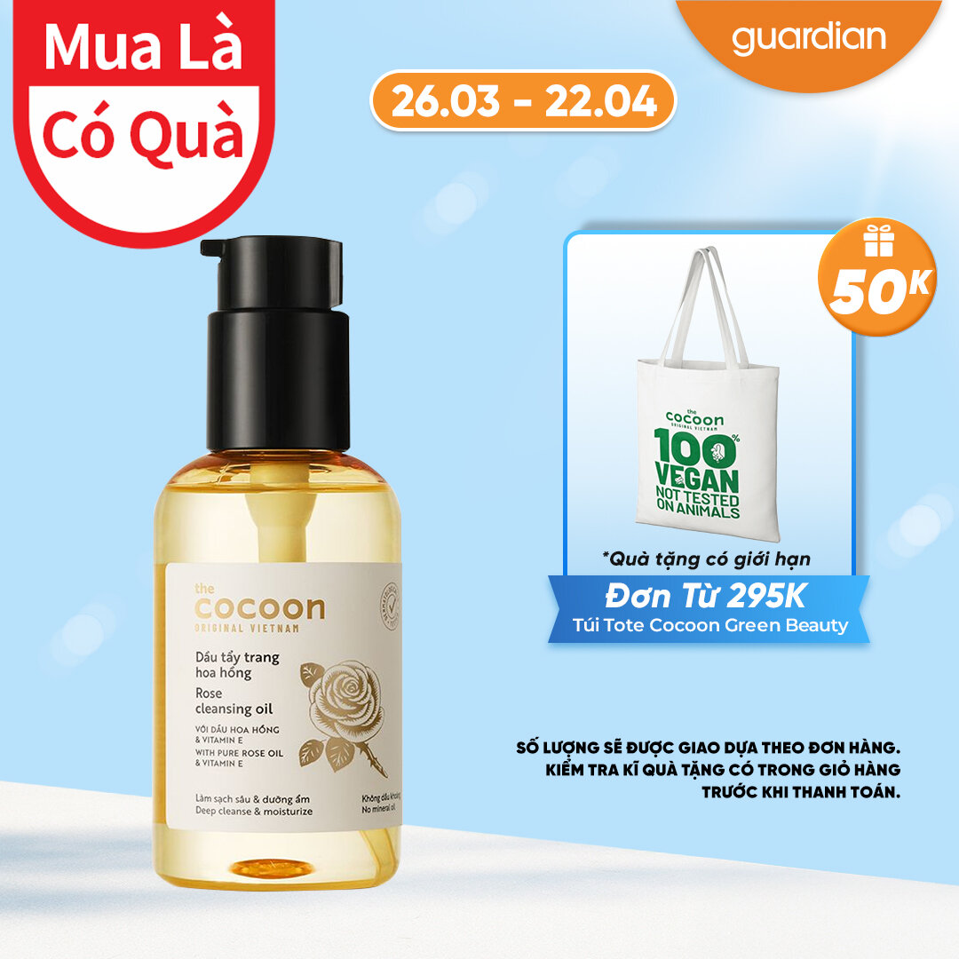 Dầu Tẩy Trang Hoa Hồng Cocoon 140Ml