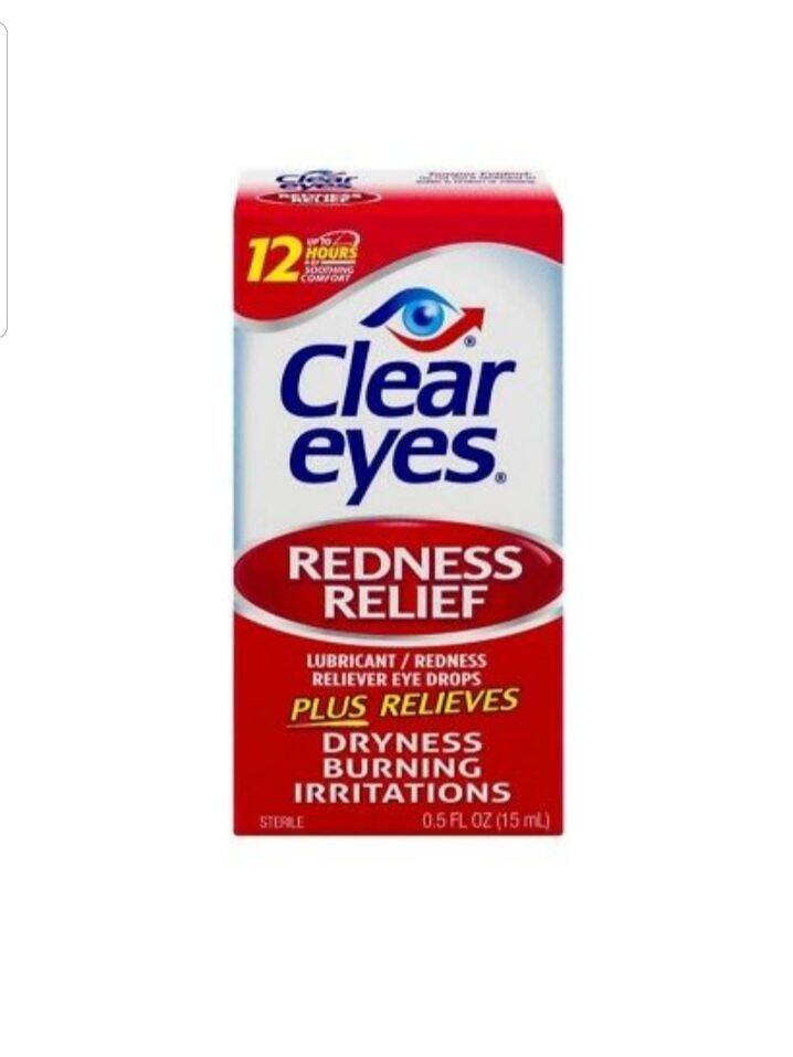 🏕 Nước nhỏ mắt Clear Eyes Redness Relief 15ml của Mỹ