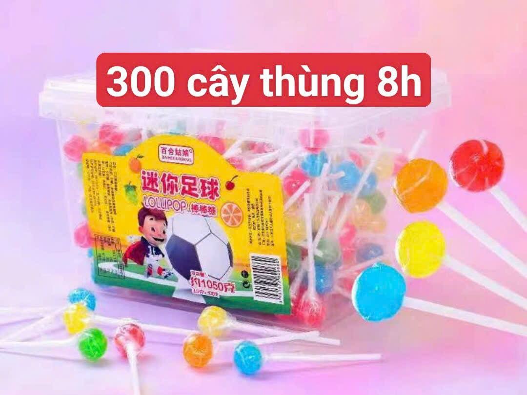 Tui 50 chiếc kẹo mút mini các màu vị trái cây cho bé