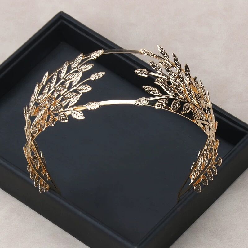 Cài tóc chiếc lá nguyệt quế màu bạc, vàng - Arora boutique