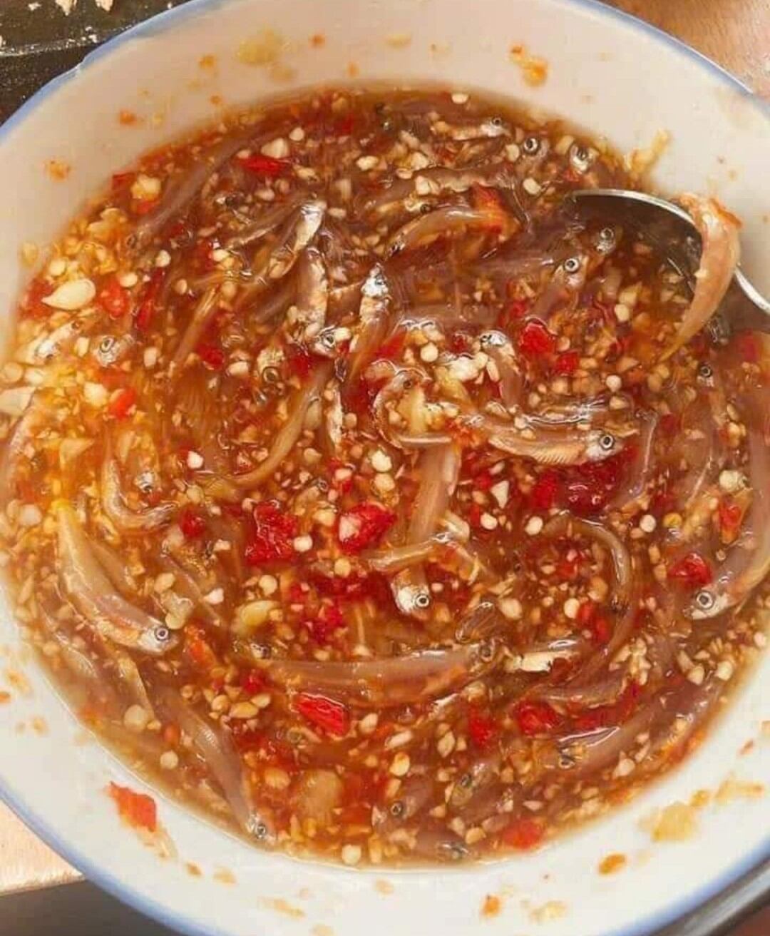 Mắm cá cơm trộn đu đủ (hủ 500gr)