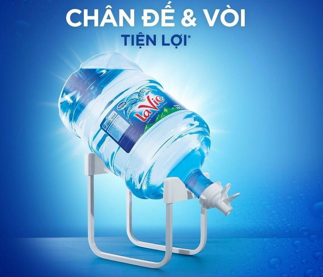 Bộ chân đế và vòi để bình nước uống Lavie - Kệ để nước - Giá để nước bình 20l