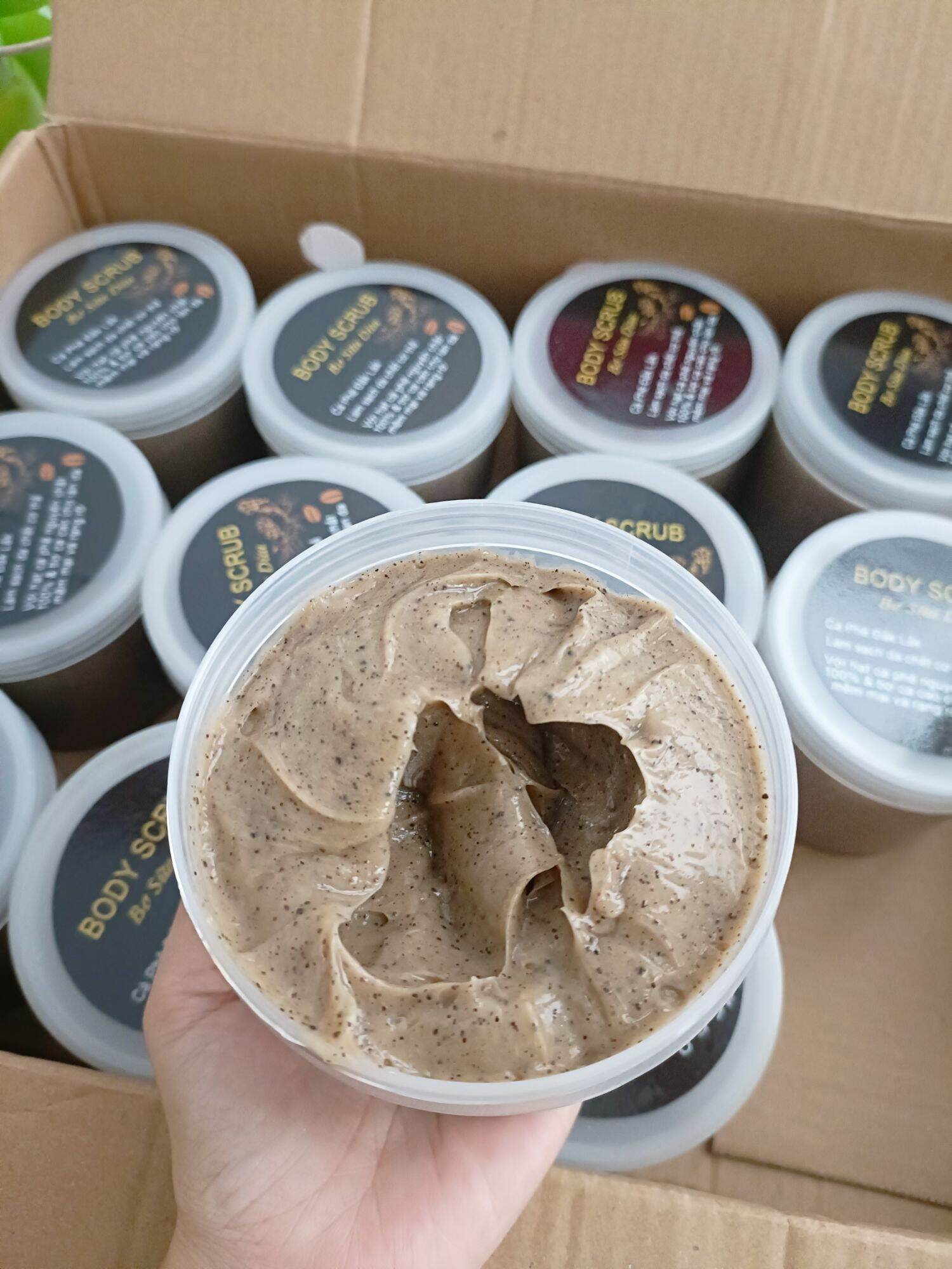 500gr Tẩy Tế Bào Chết Cà Phê sữa dừa cực sạch