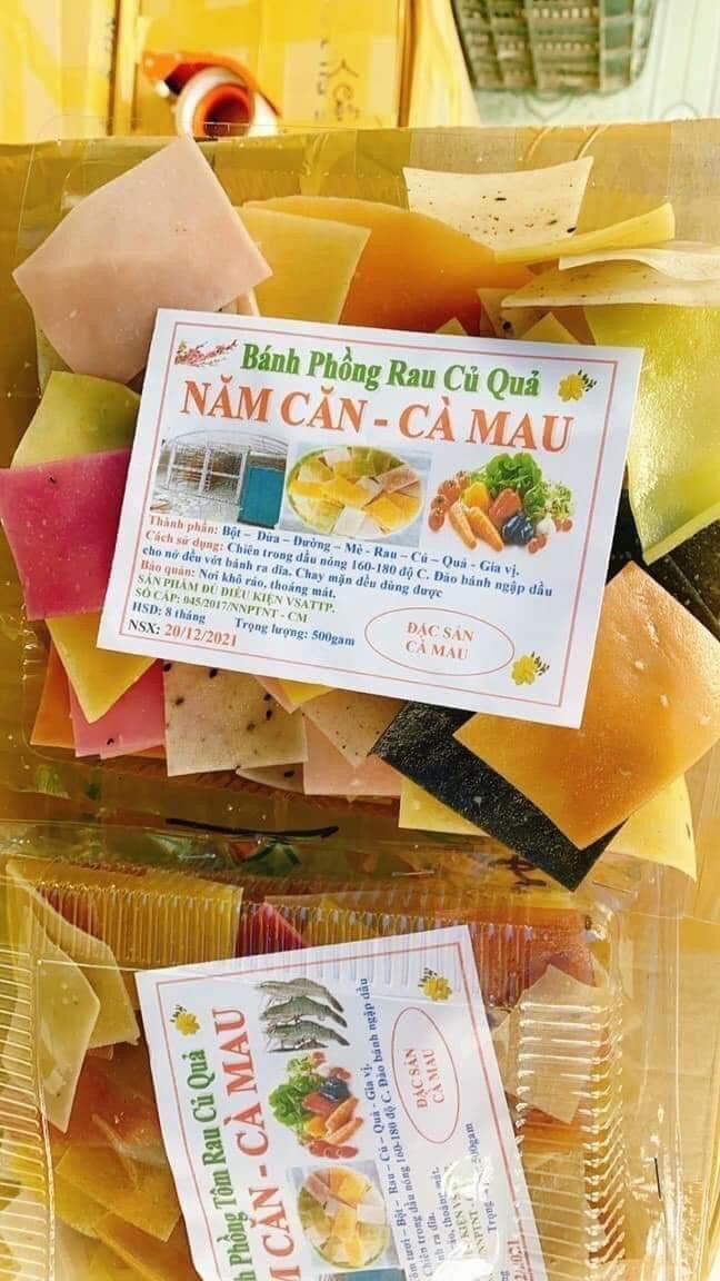 Bánh phồng rau củ 500gr/hộp