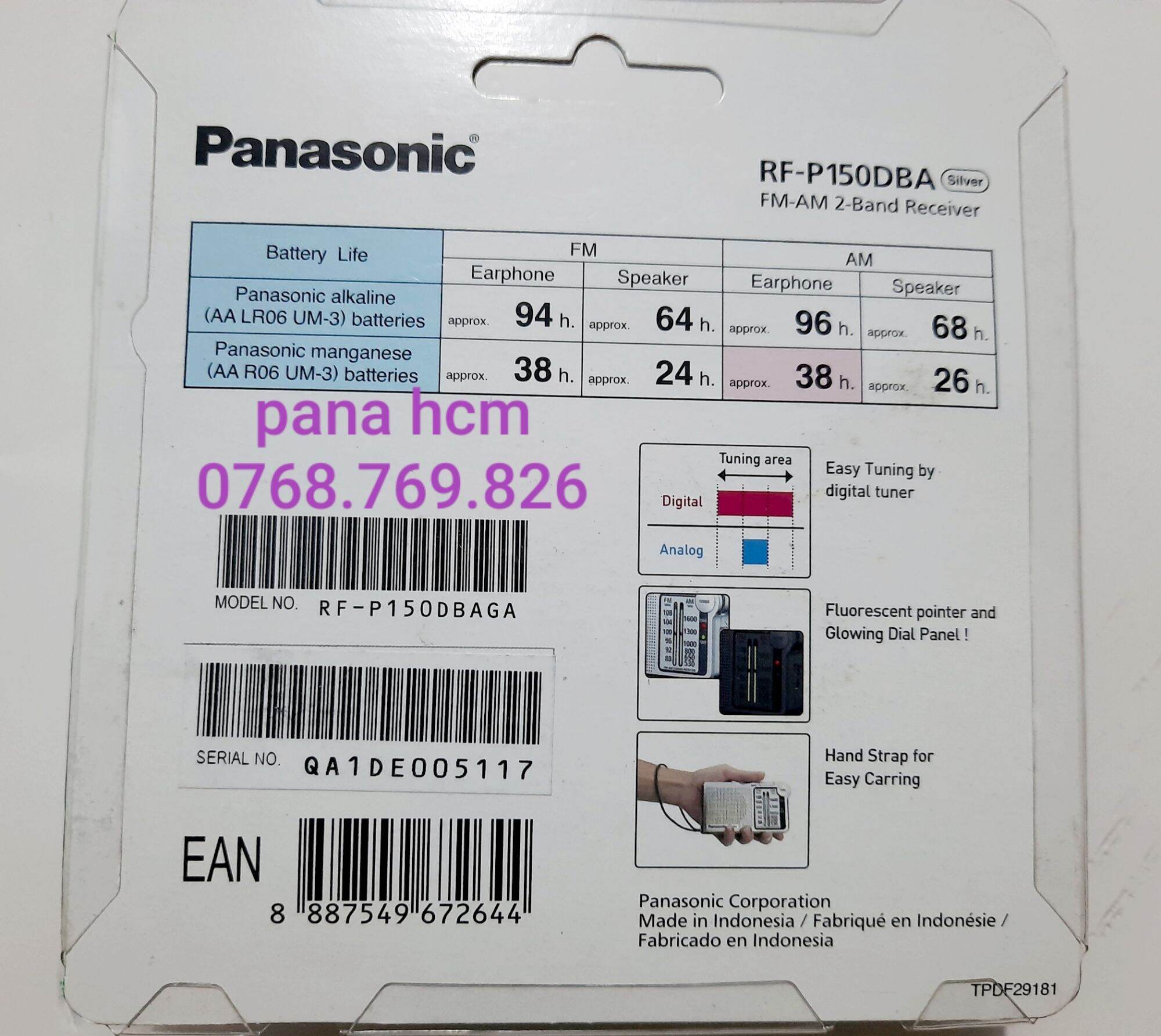 Radio panasonic RF-P150D