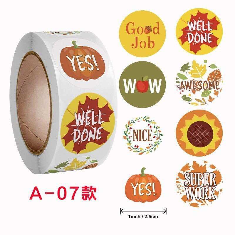 Sticker cuộn khen thưởng, Khích lệ bé học tập 500 sticker/cuộn