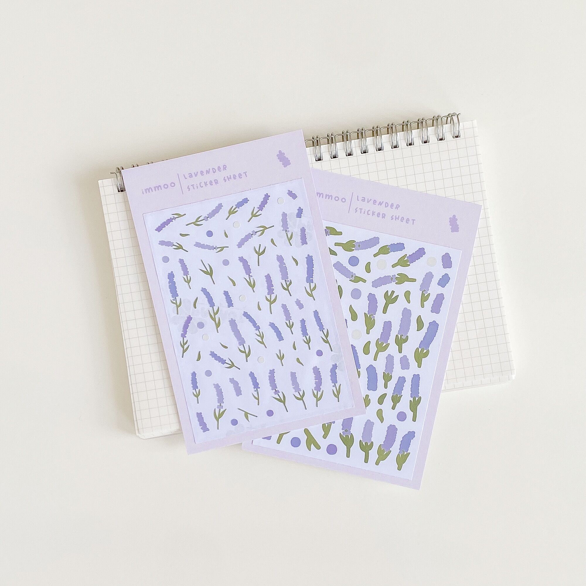 Hình dán / sticker hoa lavender | immoo |