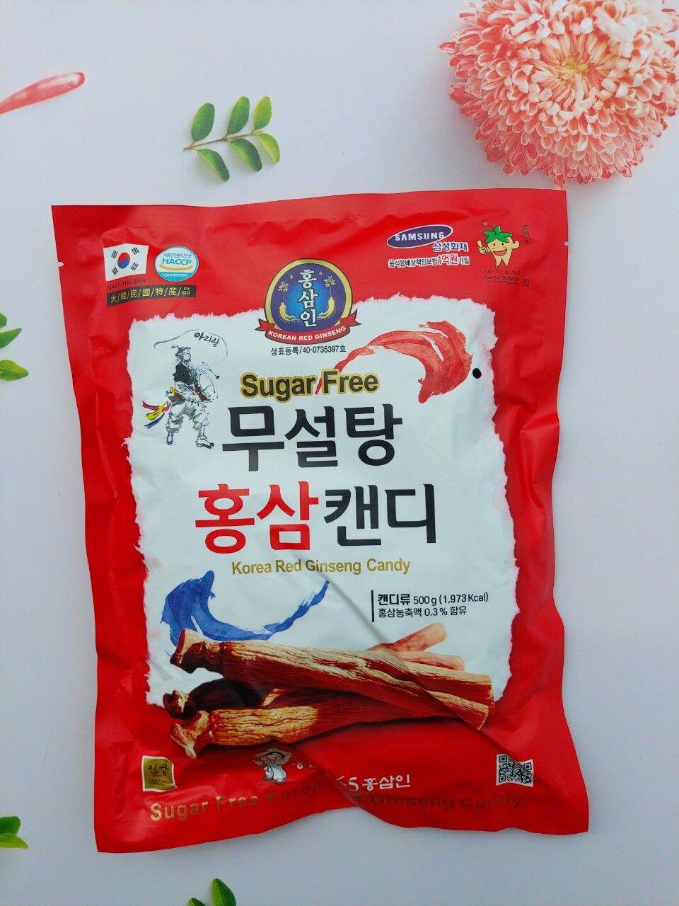 KẸO SÂM KHÔNG ĐƯỜNG HÀN QUỐC 500G