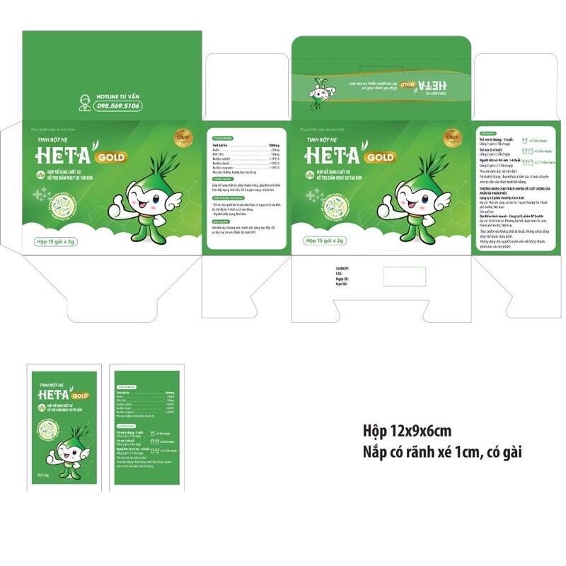 Tinh bột HẸ HETA.Q - thực phẩm bổ xung - chất xơ