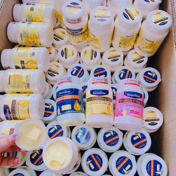 Kem kích trắng vaseline x10 siêu trắng da