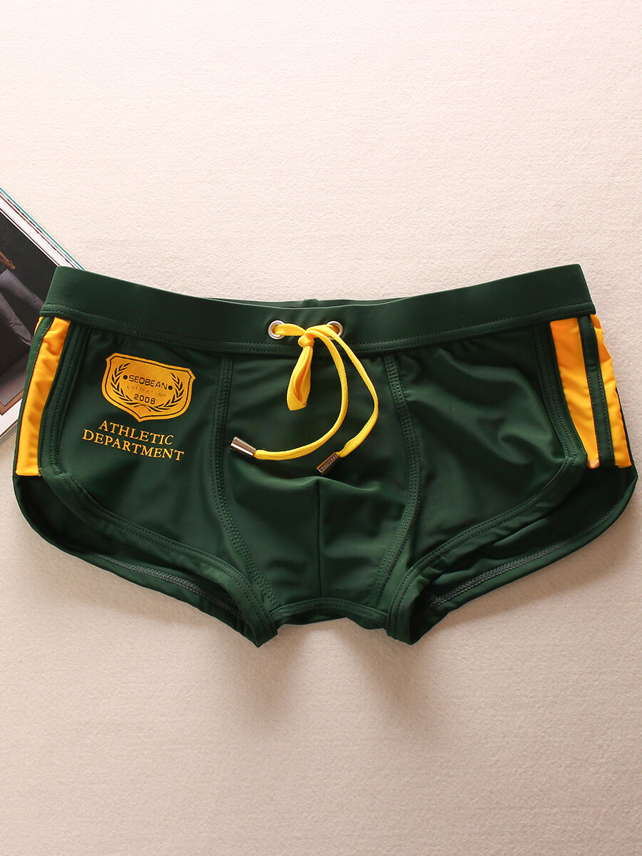 Quần Bơi Nam Thời Trang Đơn Giản, Rộng Rãi, Trẻ Trung, Cạp Thấp, Gợi Cảm, Thể Thao, Bơi Lội, Quần Đùi