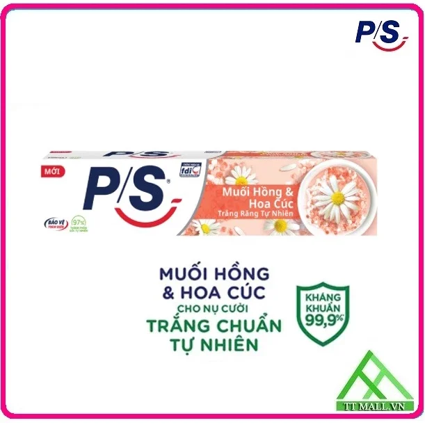 Kem đánh răng p/s muối hồng&hoa cúc( 3 cây x230g)