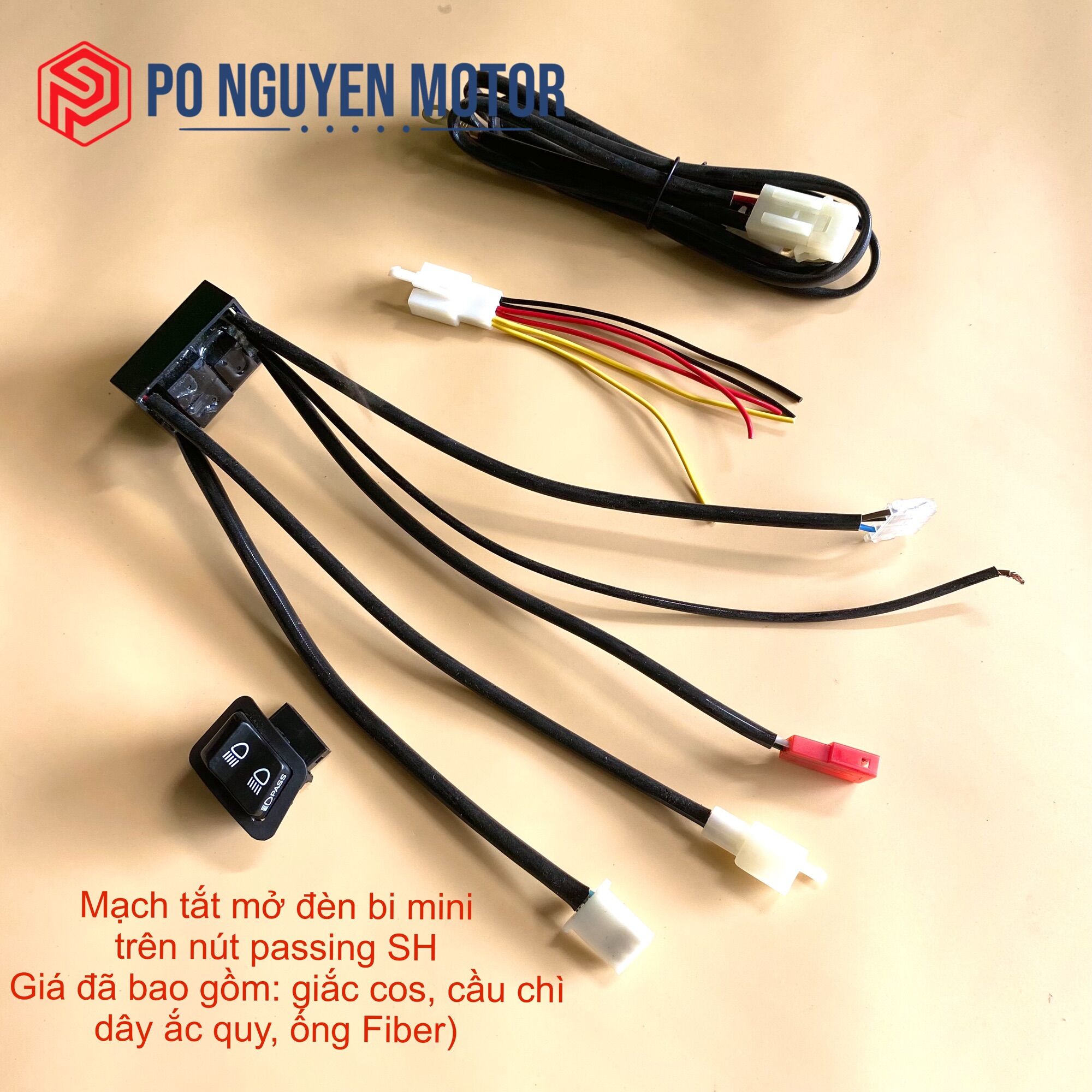 Mạch tắt mở đèn bi mini và auto passing trên nút passing sh