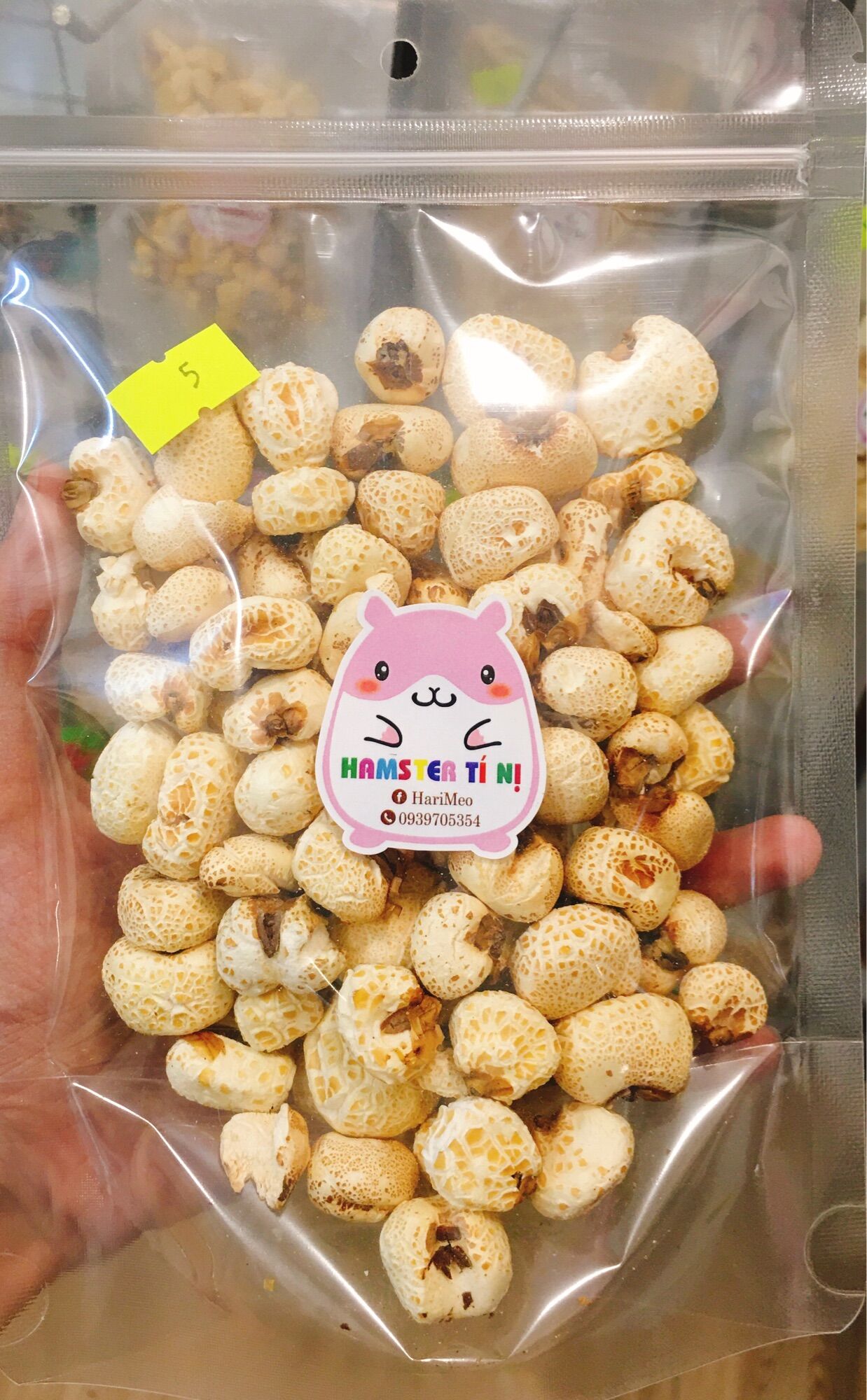 Bắp nổ cho hamster