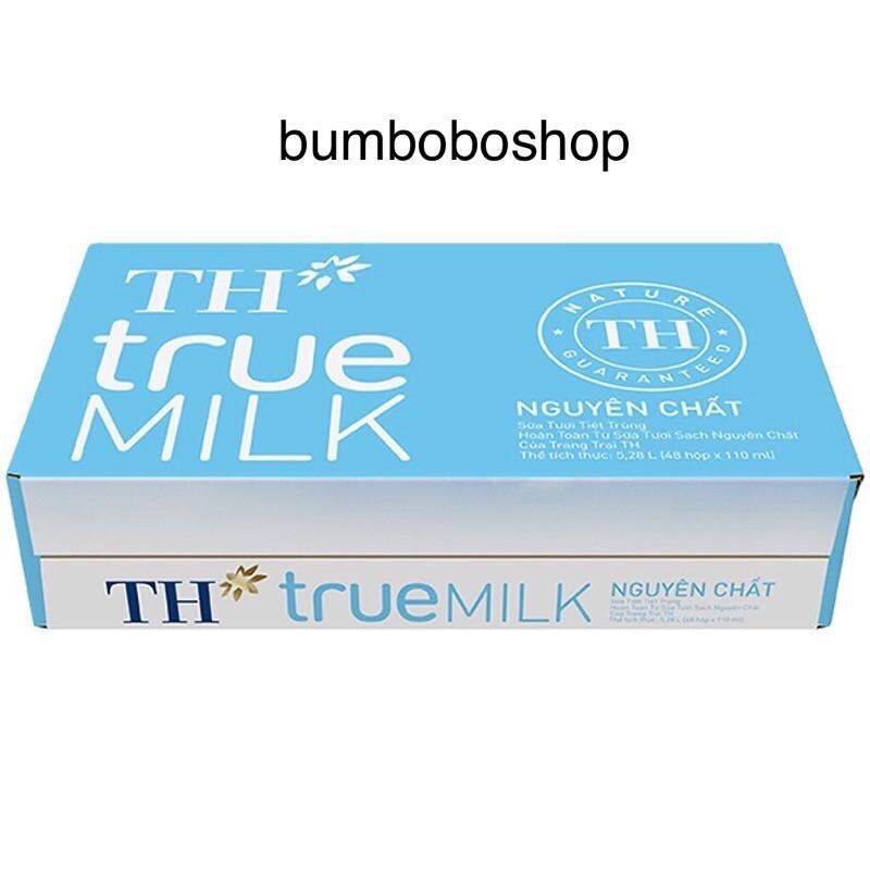 thùng 48 hộp sữa TH TRUE MILK không đường (110ml/hộp)