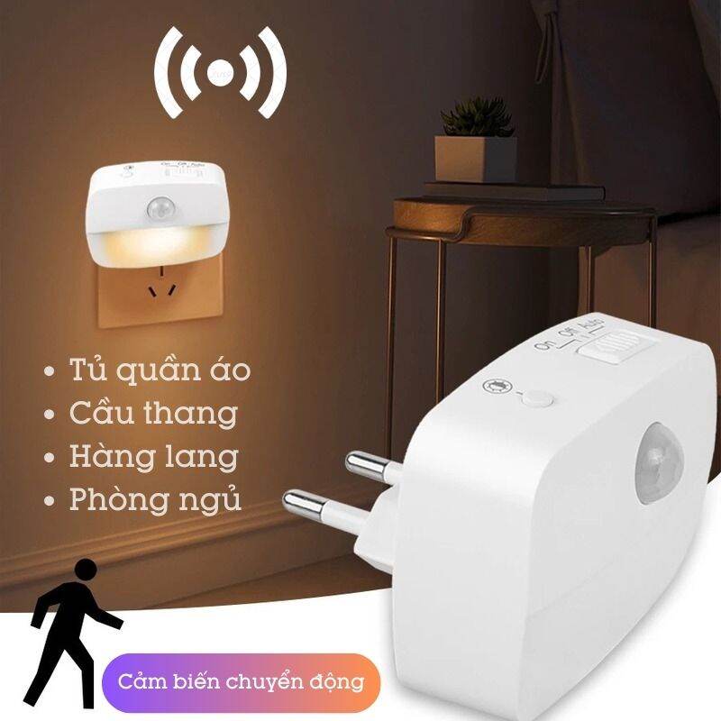 Đèn Ngủ Cảm Ứng Thông Minh Tiết Kiệm Điện ZN07. 