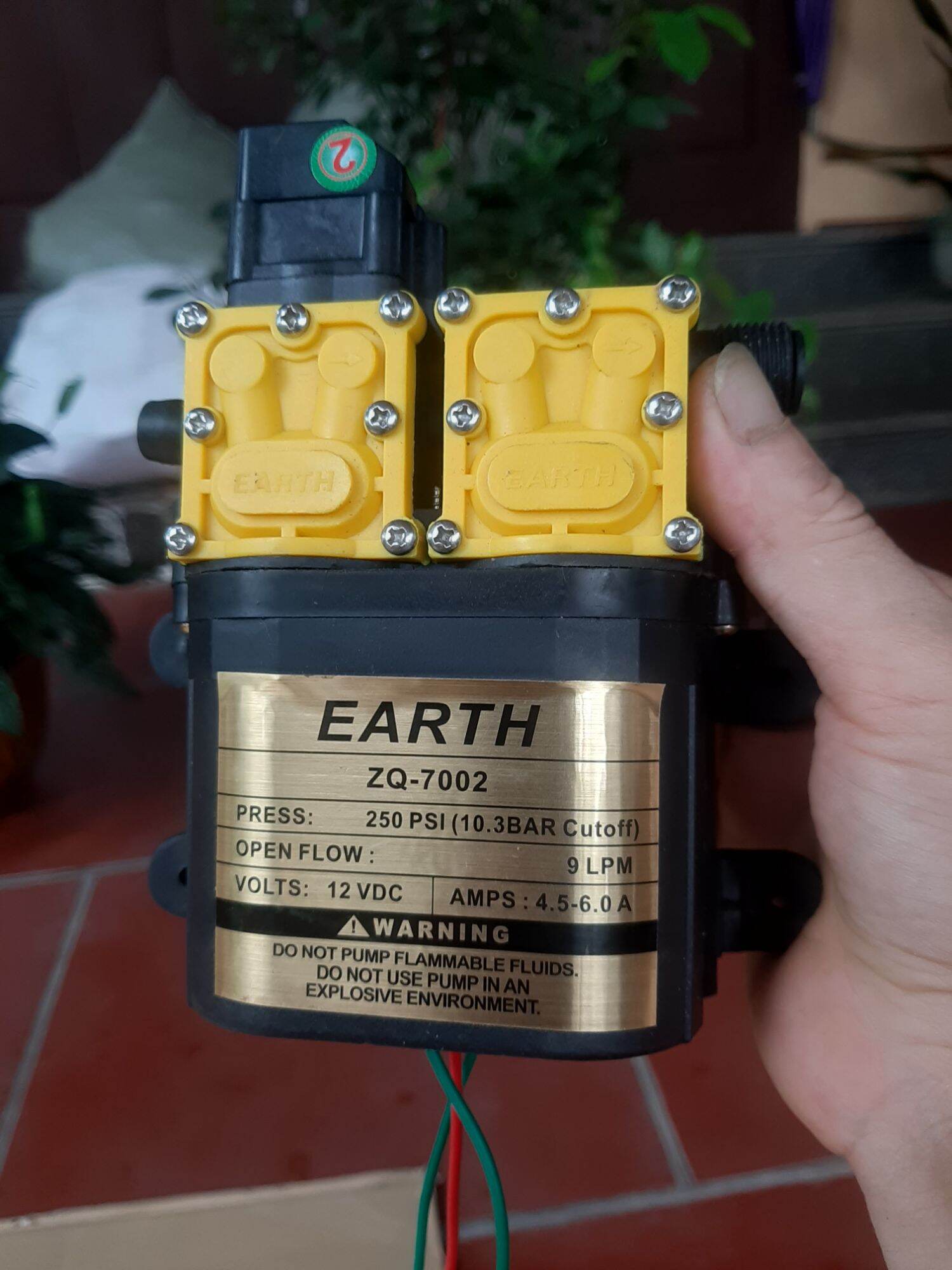 Máy bơm đôi 12v - máy bơm mi ni đôi 12v