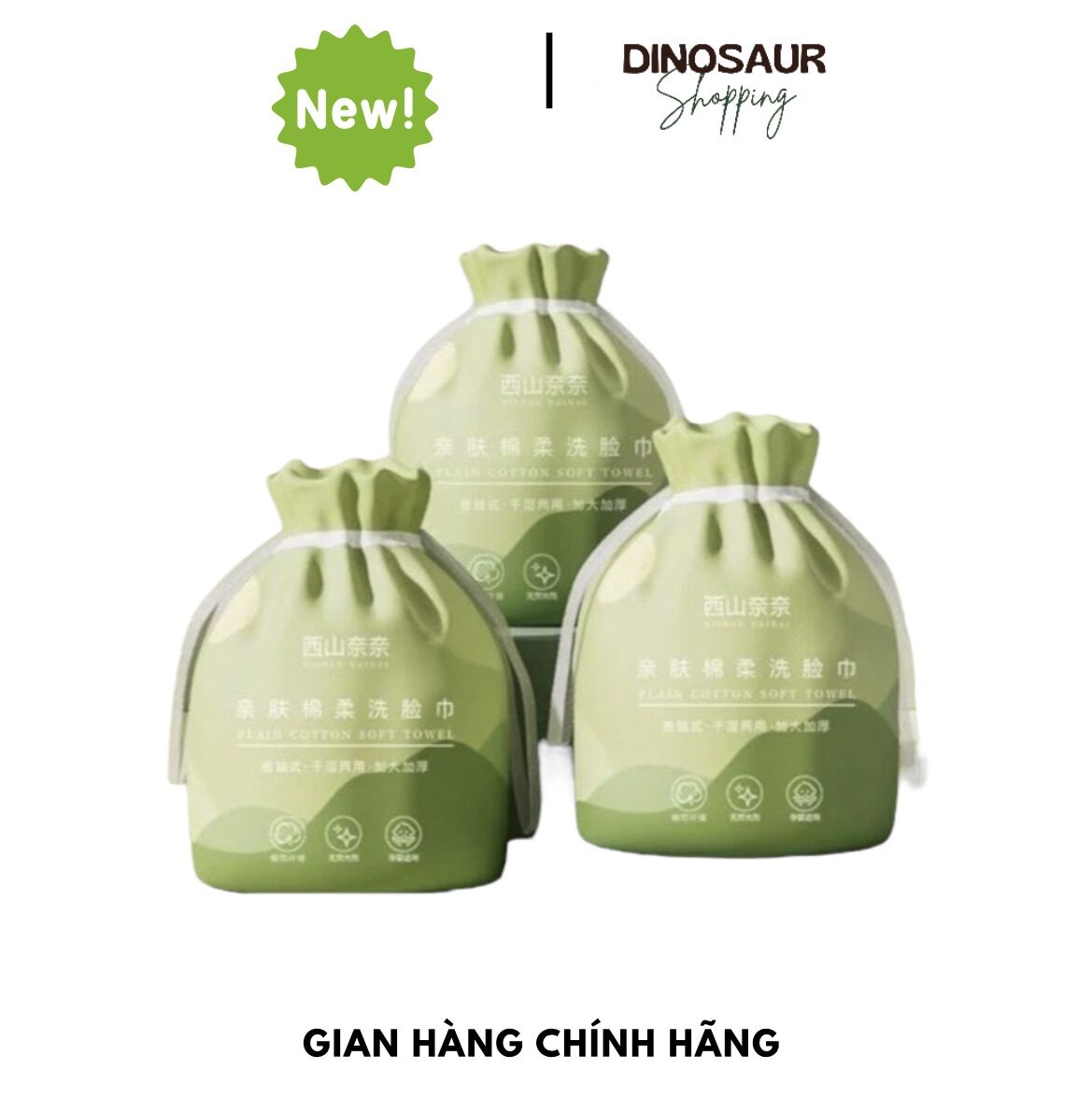 Giấy lau mặt dùng 1 lần khăn mặt cotton khô cuộn giấy tẩy trang lau khô, lau ướt nội địa Trung