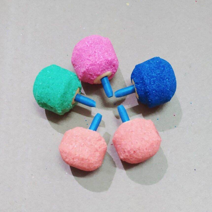 cục sủi oxy tròn cho hồ cá combo 7 cục nhiều màu