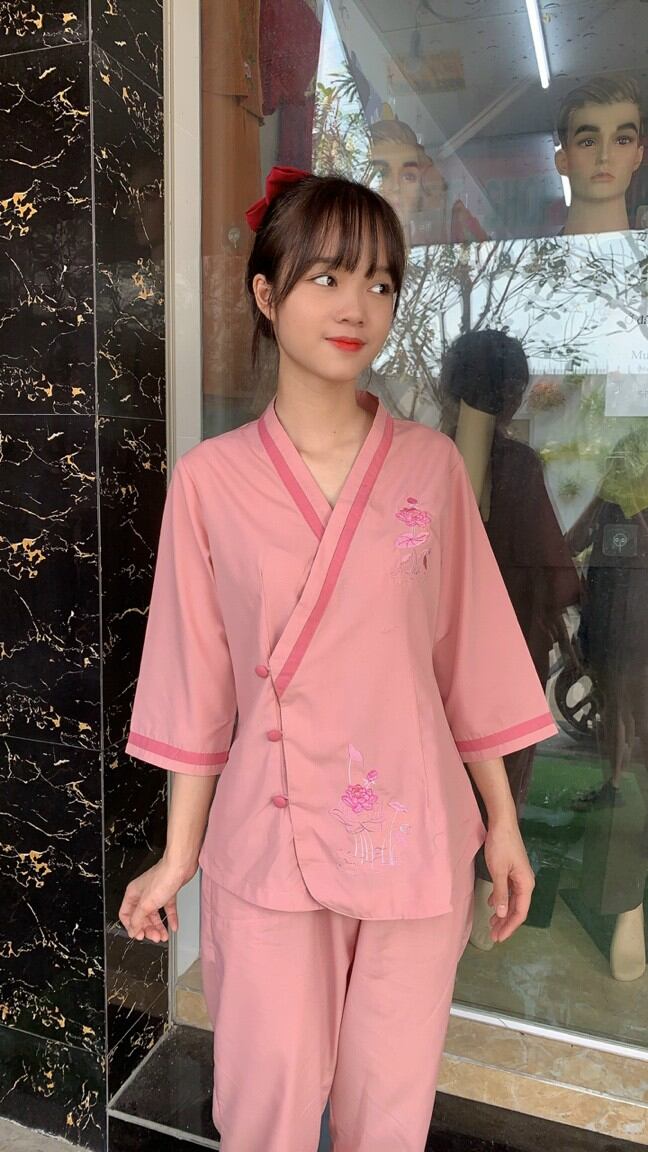 ĐỒ LAM ĐI CHÙA NỮ CHẤT VẢI KATE LOẠI 1
