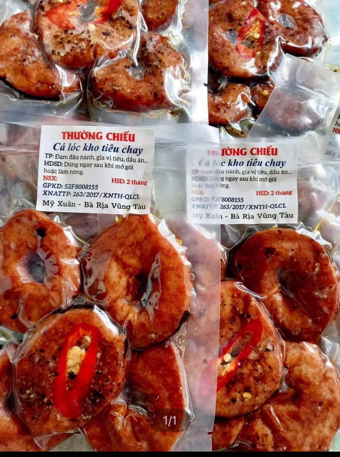 Cá lóc kho tiêu chay 150g Vô Lượng Quang